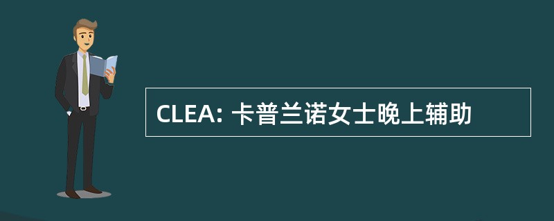 CLEA: 卡普兰诺女士晚上辅助