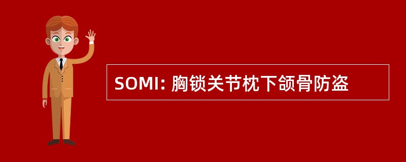 SOMI: 胸锁关节枕下颌骨防盗