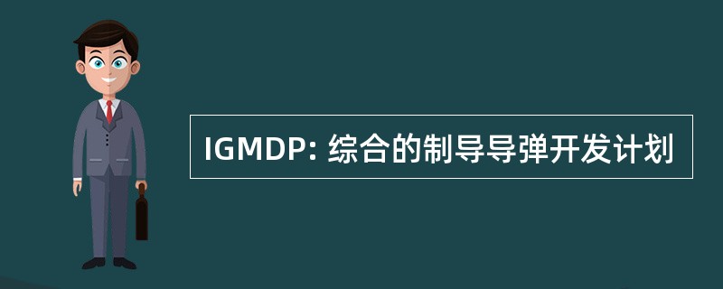 IGMDP: 综合的制导导弹开发计划