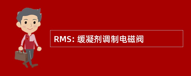 RMS: 缓凝剂调制电磁阀