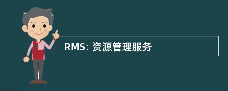 RMS: 资源管理服务