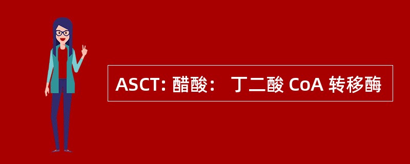 ASCT: 醋酸： 丁二酸 CoA 转移酶