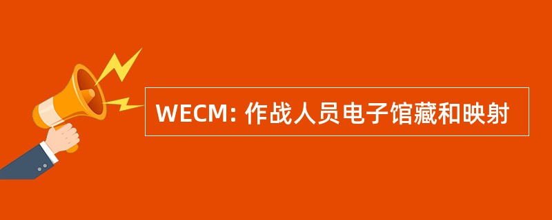 WECM: 作战人员电子馆藏和映射