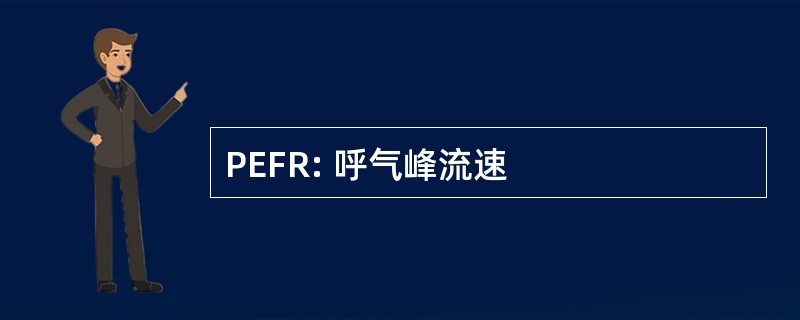 PEFR: 呼气峰流速