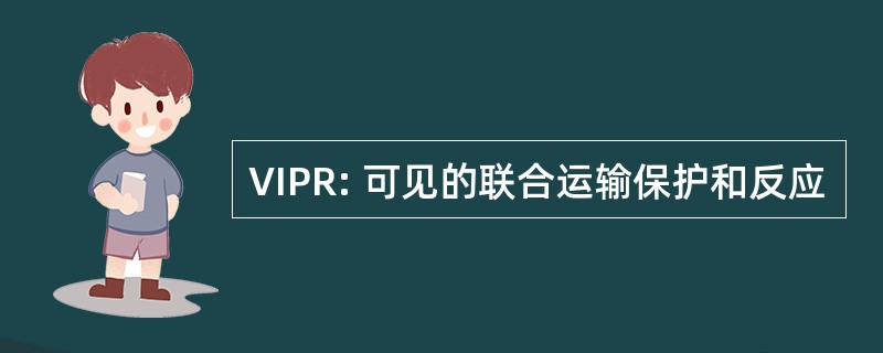 VIPR: 可见的联合运输保护和反应