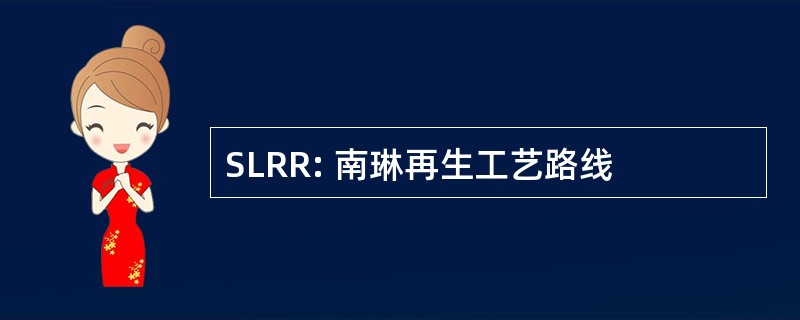 SLRR: 南琳再生工艺路线