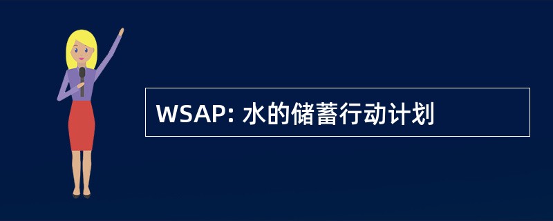 WSAP: 水的储蓄行动计划