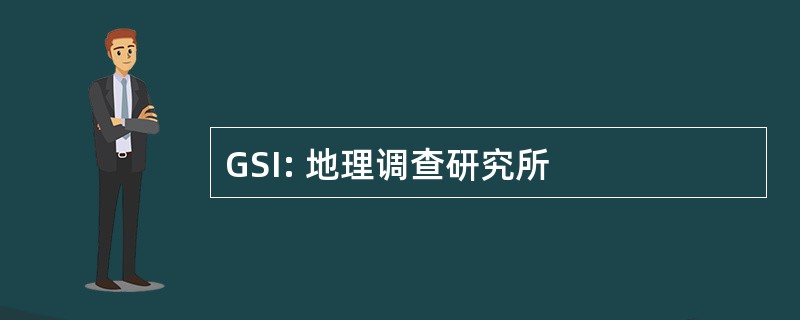 GSI: 地理调查研究所