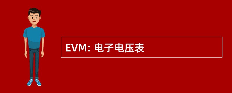 EVM: 电子电压表