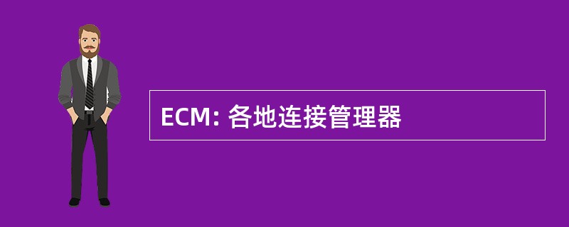 ECM: 各地连接管理器