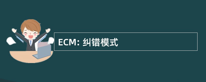 ECM: 纠错模式