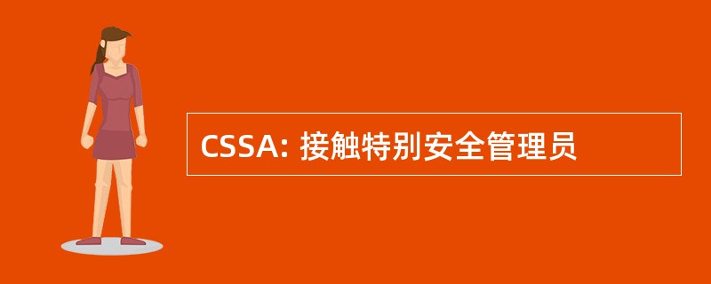 CSSA: 接触特别安全管理员