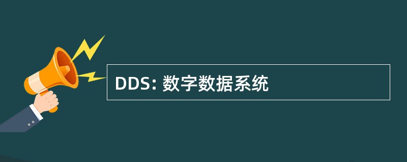 DDS: 数字数据系统