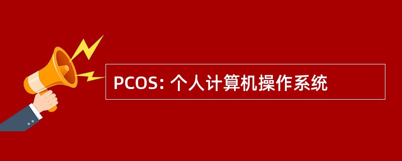 PCOS: 个人计算机操作系统