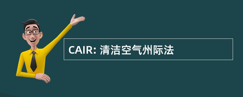 CAIR: 清洁空气州际法