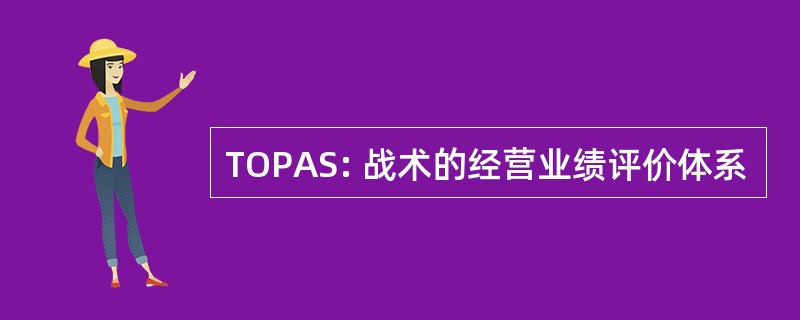 TOPAS: 战术的经营业绩评价体系