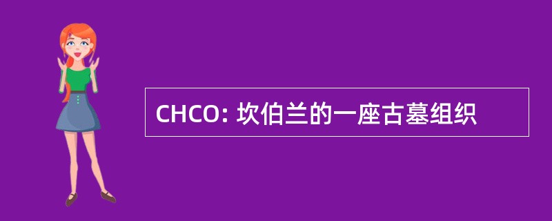 CHCO: 坎伯兰的一座古墓组织