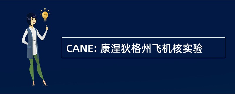 CANE: 康涅狄格州飞机核实验