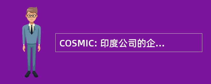 COSMIC: 印度公司的企业可持续发展管理