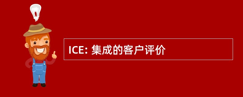 ICE: 集成的客户评价