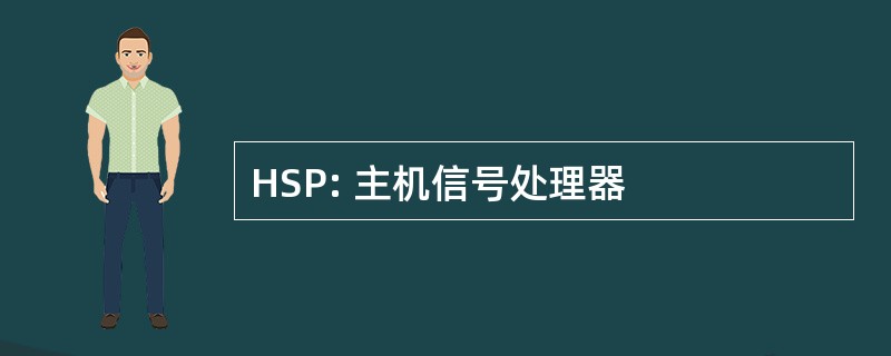 HSP: 主机信号处理器