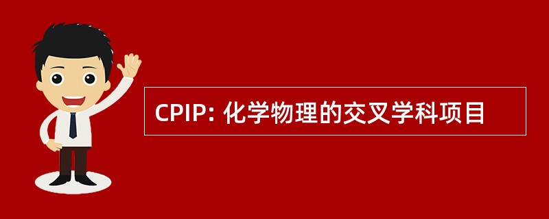 CPIP: 化学物理的交叉学科项目