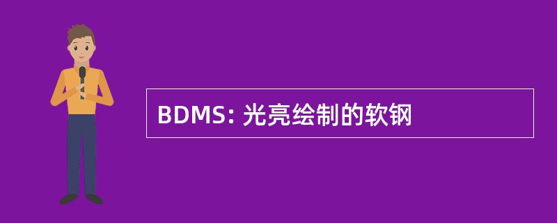 BDMS: 光亮绘制的软钢