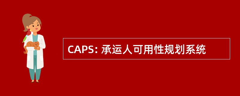 CAPS: 承运人可用性规划系统