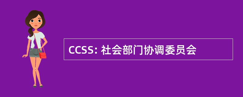 CCSS: 社会部门协调委员会