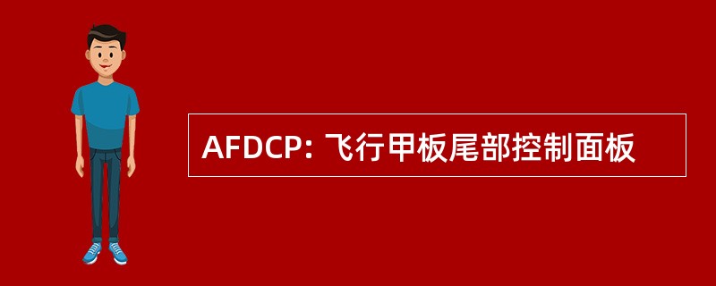 AFDCP: 飞行甲板尾部控制面板