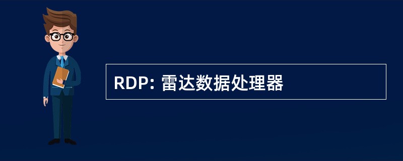 RDP: 雷达数据处理器