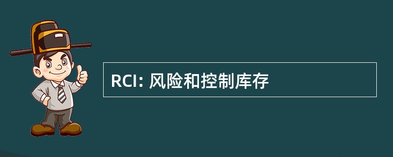 RCI: 风险和控制库存