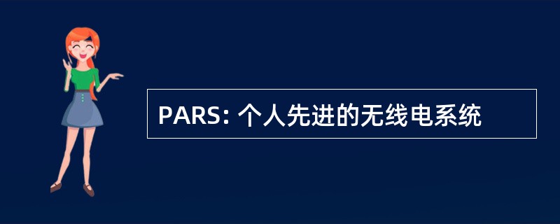 PARS: 个人先进的无线电系统