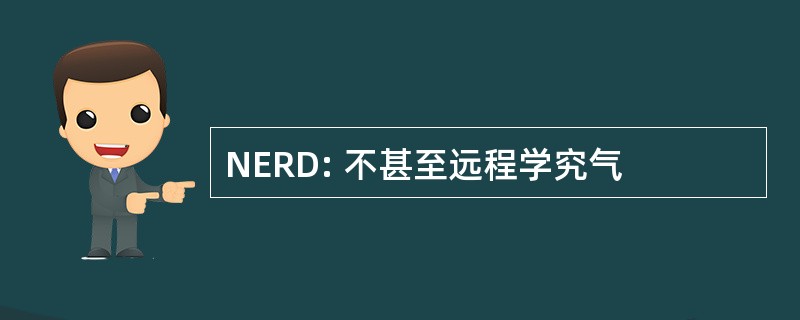 NERD: 不甚至远程学究气