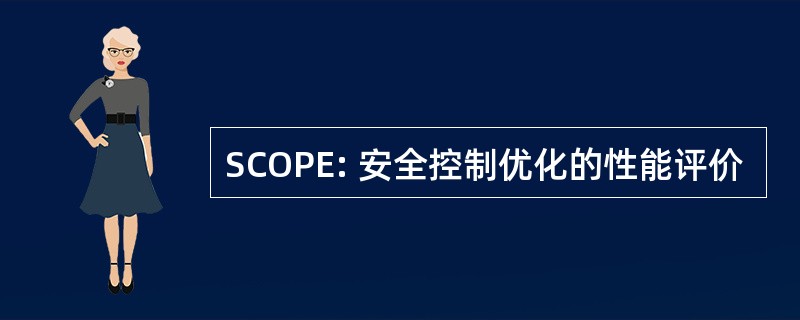 SCOPE: 安全控制优化的性能评价