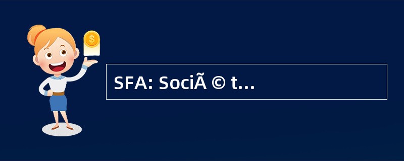 SFA: SociÃ © tÃ © FranÃ§aise d&#039;Acoustique