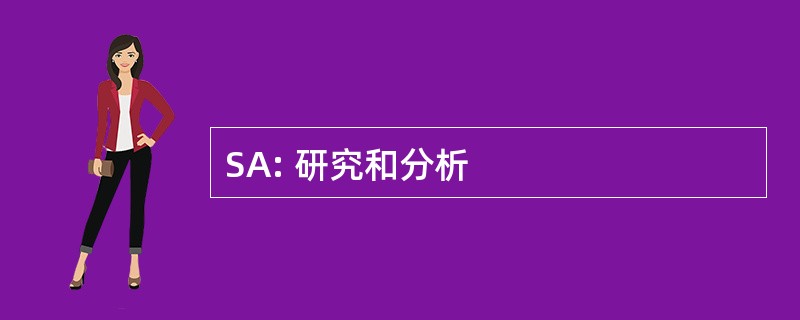 SA: 研究和分析