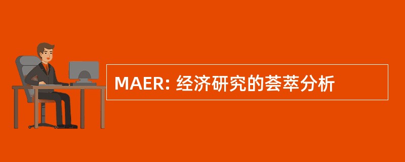 MAER: 经济研究的荟萃分析