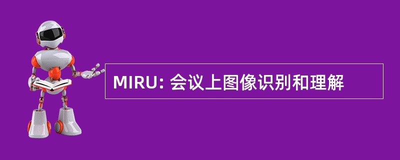 MIRU: 会议上图像识别和理解