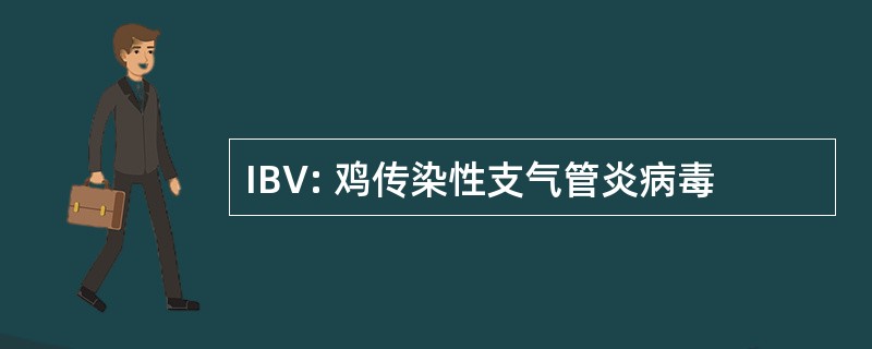 IBV: 鸡传染性支气管炎病毒