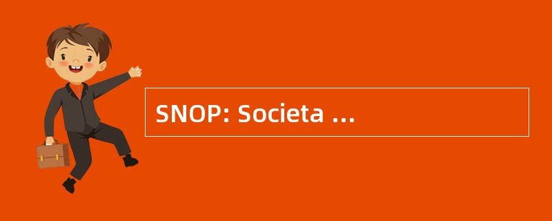 SNOP: Societa 意大利 Operatori 德拉下