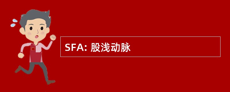 SFA: 股浅动脉