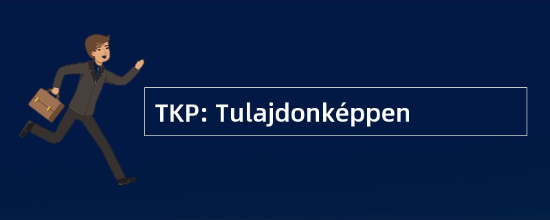 TKP: Tulajdonképpen