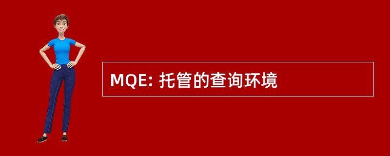 MQE: 托管的查询环境