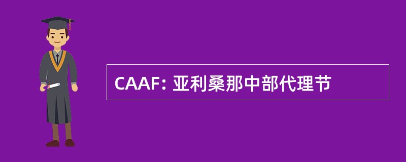 CAAF: 亚利桑那中部代理节