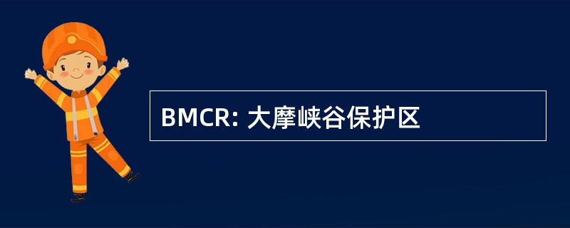 BMCR: 大摩峡谷保护区