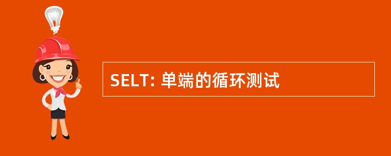 SELT: 单端的循环测试