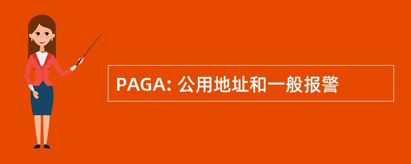 PAGA: 公用地址和一般报警