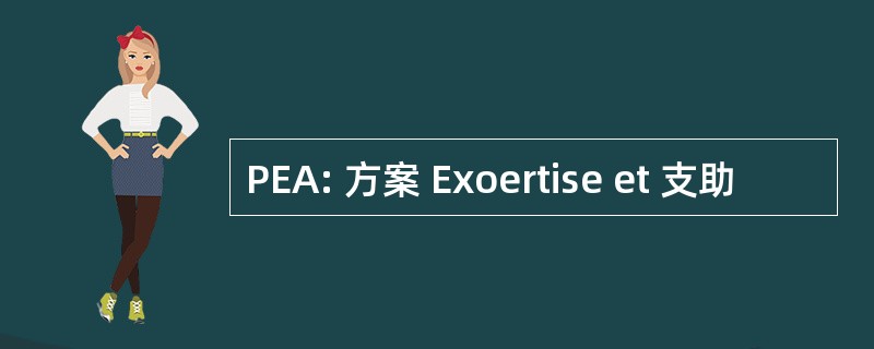 PEA: 方案 Exoertise et 支助