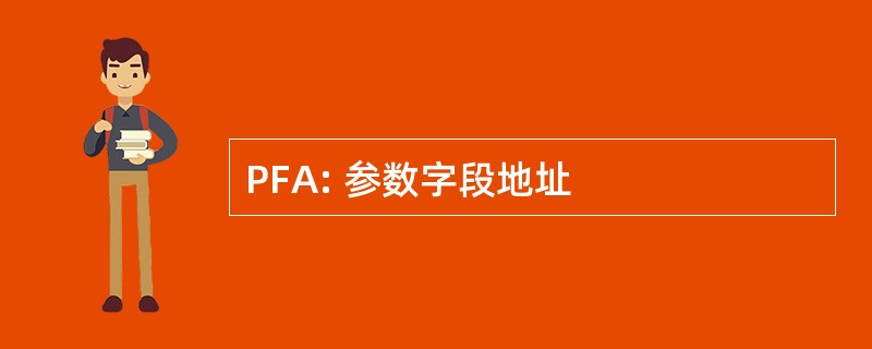 PFA: 参数字段地址